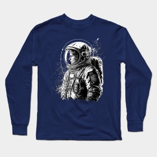 The Street Art Astronaut: A High-Tech Adventurer in Space Long Sleeve T-Shirt